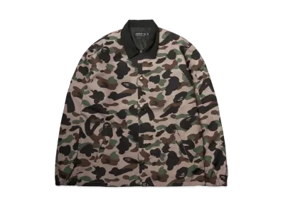 A BATHING APE x APC CAMO COACH JACKET "Beige"