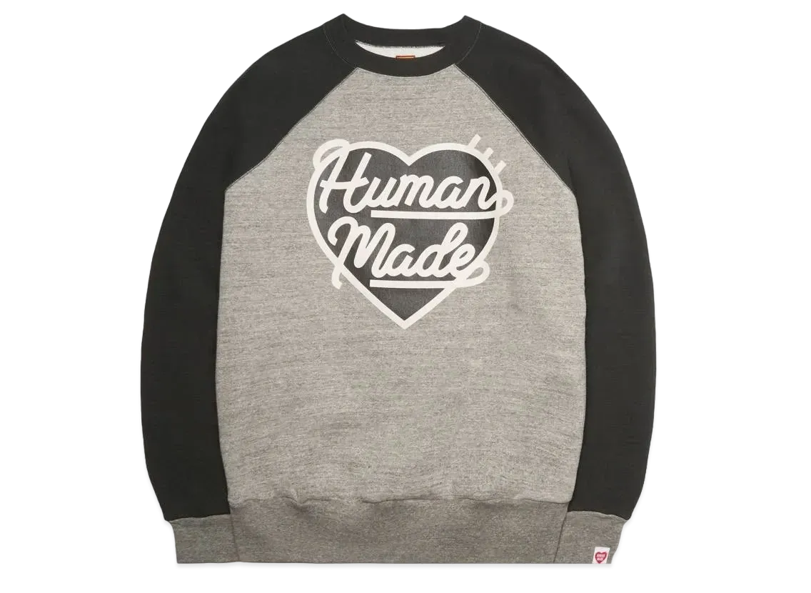 HUMAN MADE HEART SWEATSHIRT "Grey"