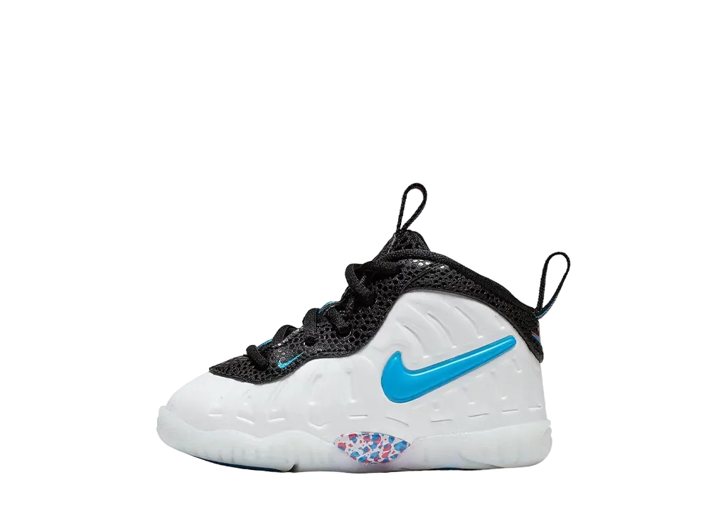 Nike TD Air Foamposite Pro 3D "White/Blue Hero/Red Orbit/Indigo Force"