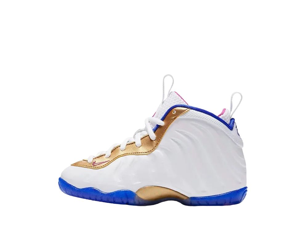 Nike PS Air Foamposite One Peanut Butter & Jelly "White/Fuchsia Blast/Racer Blue"