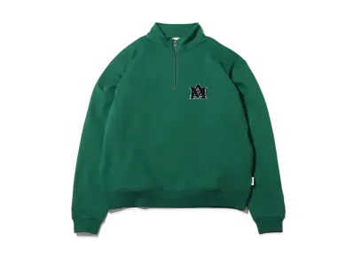 atmos AM Logo Half Zip Sweat "Green"