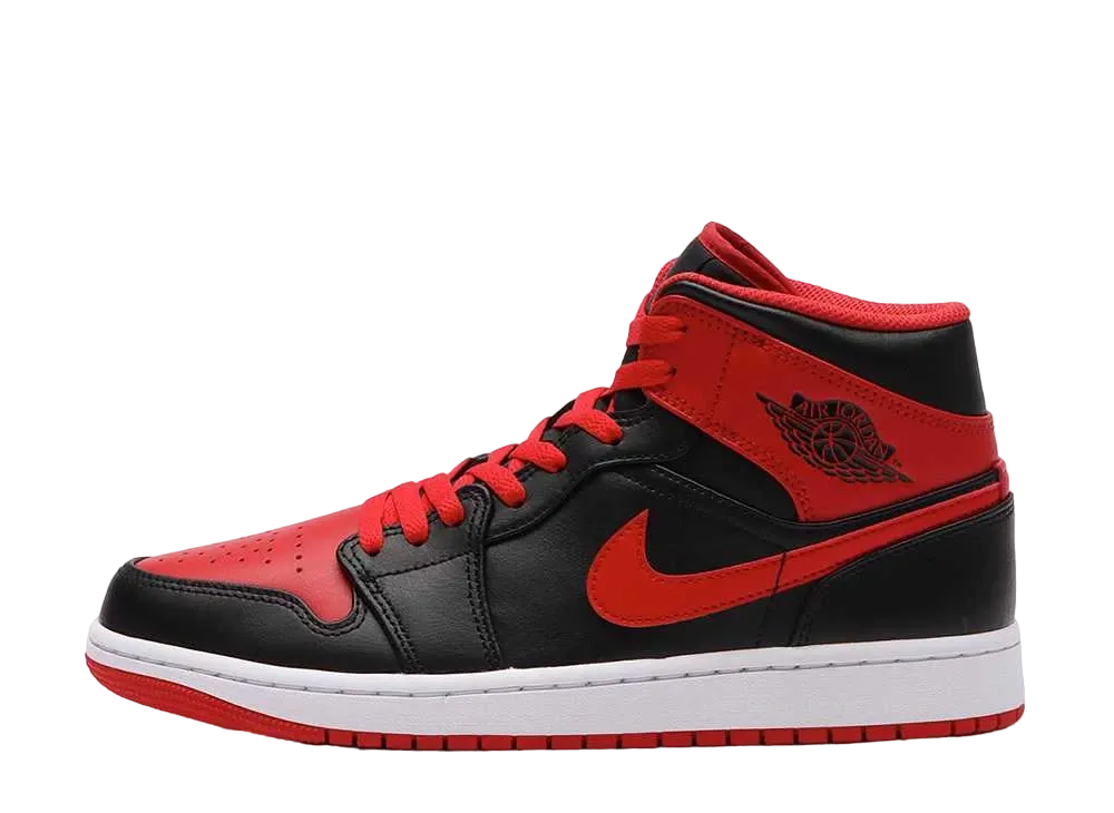 Nike Air Jordan 1 Mid "Bred Toe"