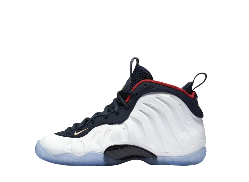 ナイキ GS リトル ポジット ワン オリンピック "オブシディアン/ユニバーシティ レッド メタリック ゴールド ホワイト"