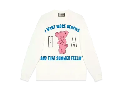 GUCCI HA HA HA Bear T-Shirt "Off White"