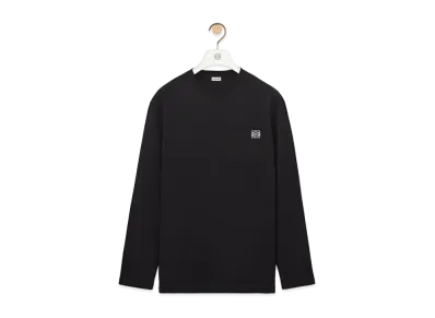 LOEWE Anagram Long Sleeve T-Shirt In Cotton "Black"