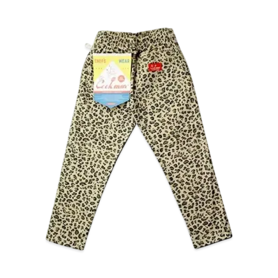 COOKMAN Chef Pants Leopard Kids Size "Leopard/Beige"
