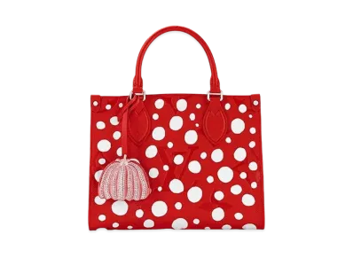 Louis Vuitton x Yayoi Kusama OnTheGo PM Monogram Empreinte Leather Infinity Dots "Rouge/Blanc"