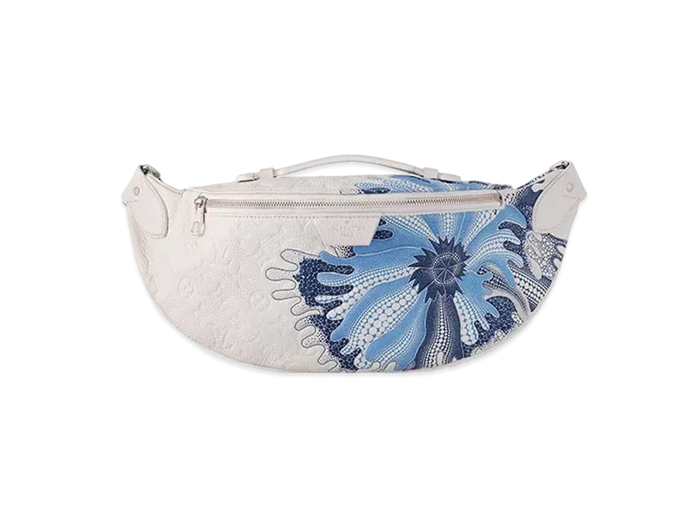 Louis Vuitton x Yayoi Kusama Maxi Bumbag Taurillon Monogram Leather Psychedelic Flowers "Blanc"