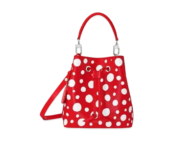 Louis Vuitton x Yayoi Kusama Neo Noe BB Monogram Empreinte Leather Infinity Dots Japan Exclusive "Rouge/Blanc"
