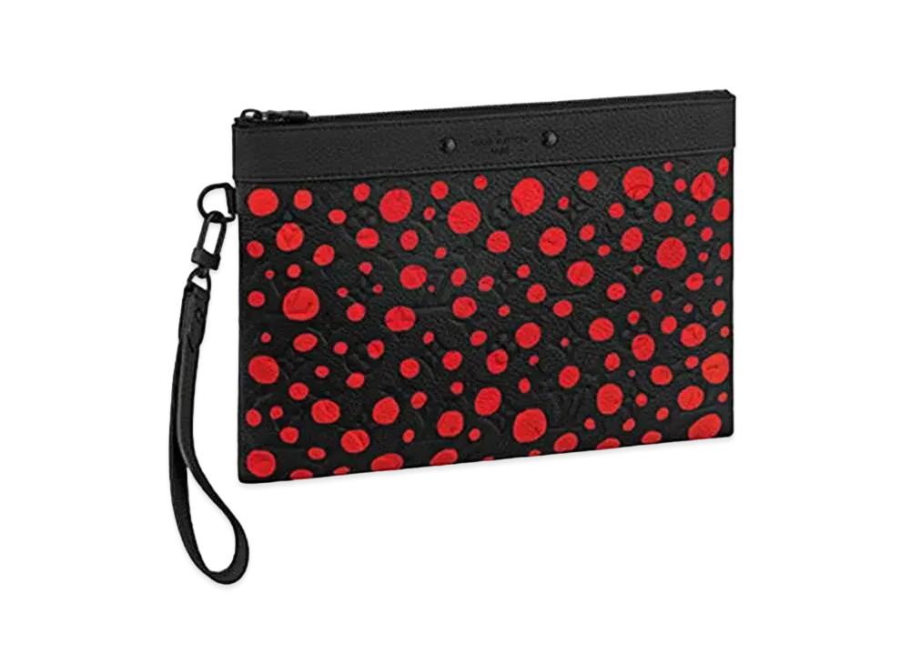 Louis Vuitton x Yayoi Kusama Pochette To Go Taurillon Monogram Leather Infinity Dots "Noir"