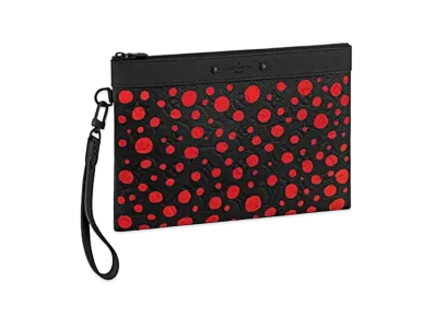 Louis Vuitton x Yayoi Kusama Pochette To Go Taurillon Monogram Leather Infinity Dots "Noir"
