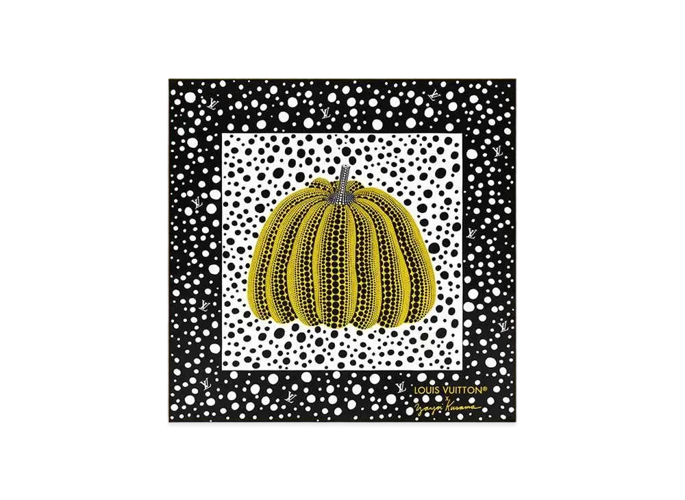 Louis Vuitton x Yayoi Kusama Infinity Dots Square 90 "Jaune/Noir"