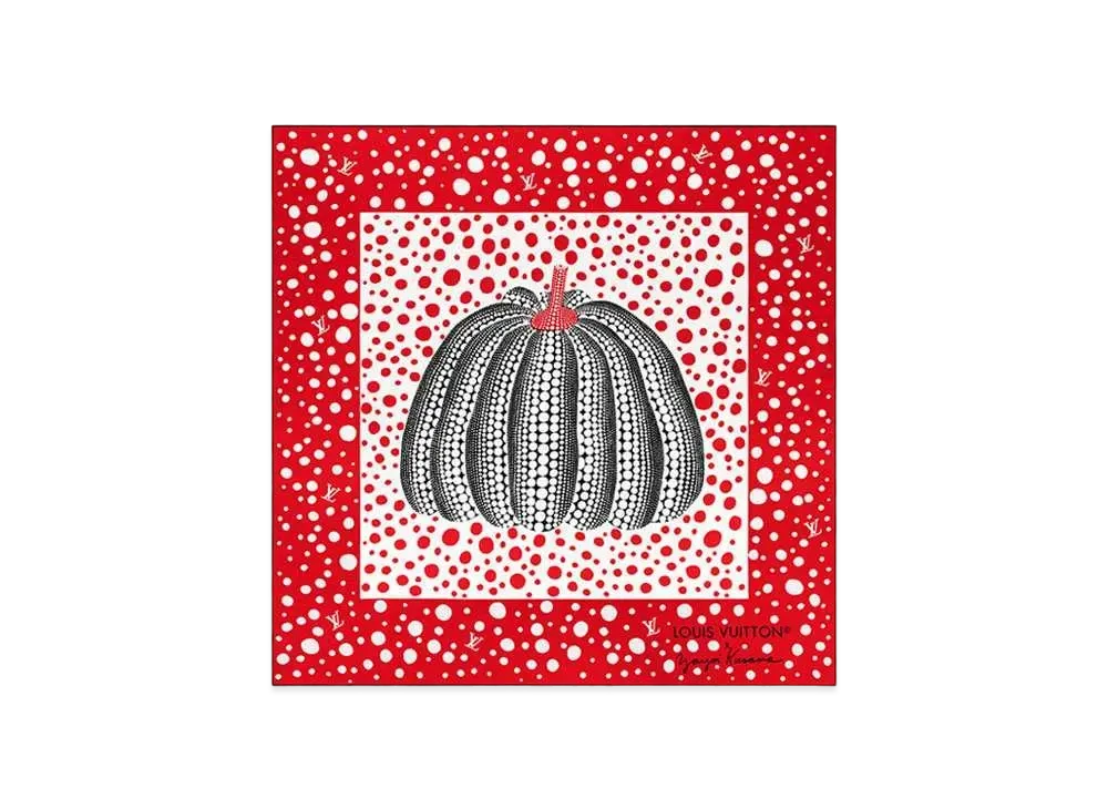 Louis Vuitton x Yayoi Kusama Infinity Dots Square 90 "Rouge/Blanc"