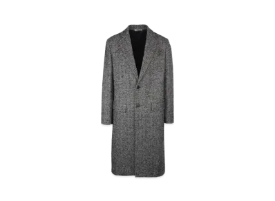 Valentino Rockstud Spiked Wool Tweed Coat "Gray"