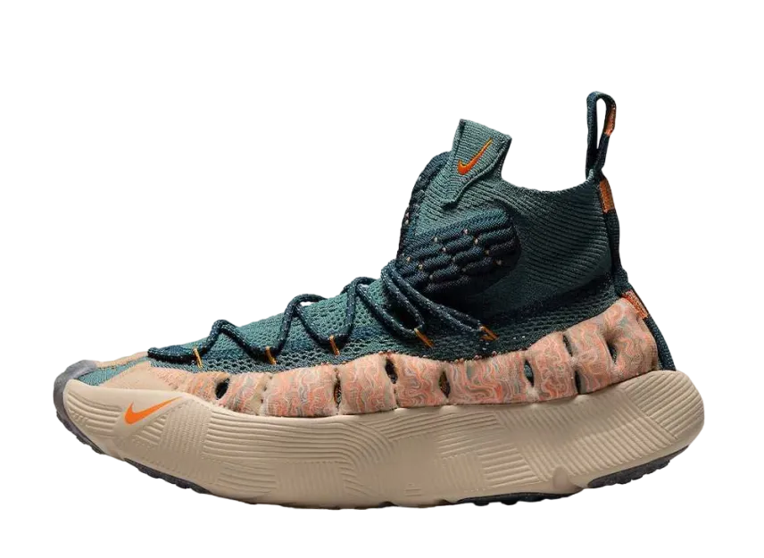 ナイキ イスパ センス フライニット "ミネラルスレート アンド マグマオレンジ"