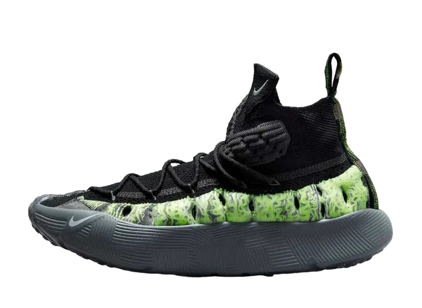 ナイキ イスパ センス フライニット "ブラック アンド スモークグレー"