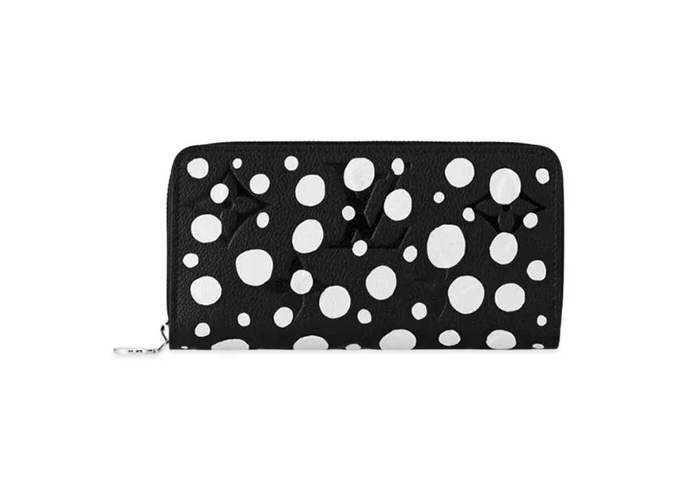 Louis Vuitton x Yayoi Kusama Zippy Wallet Monogram Empreinte Leather Infinity Dots "Noir/Blanc"