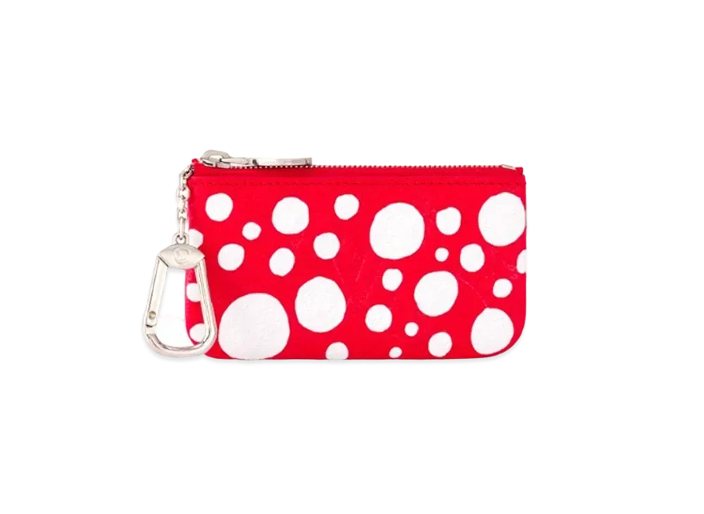 Louis Vuitton x Yayoi Kusama Key Pouch Monogram Empreinte Leather Infinity Dots "Rouge/Blanc"