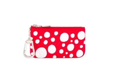 Louis Vuitton x Yayoi Kusama Key Pouch Monogram Empreinte Leather Infinity Dots "Rouge/Blanc"