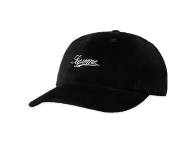 Supreme Script Corduroy 6-Panel "Black"
