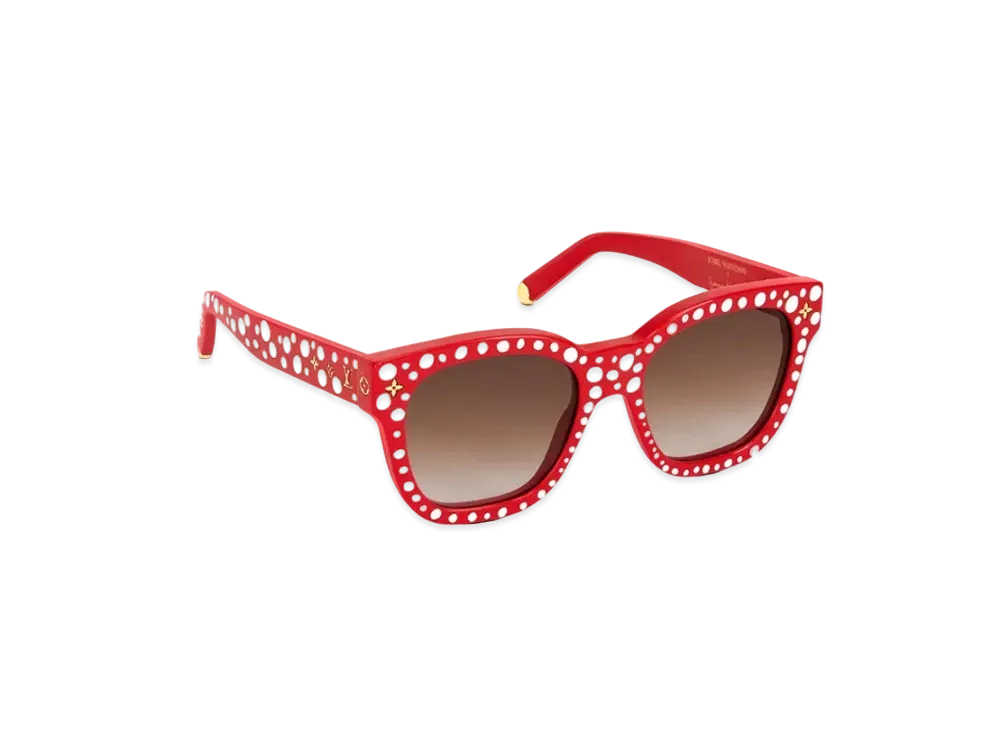 Louis Vuitton x Yayoi Kusama My Monogram Square Infinity Dots Sunglasses "Rouge"