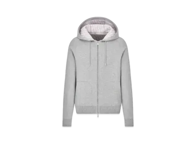 Dior Sweatshirt Cotton & Cashmere Blend Knit "Gray"