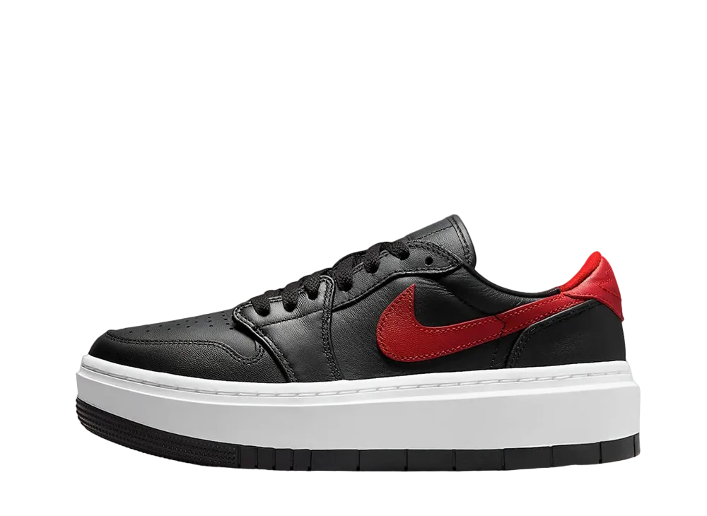 ナイキ ウィメンズ エアジョーダン1 エレベート ロー "ブラック/ジム レッド ホワイト"