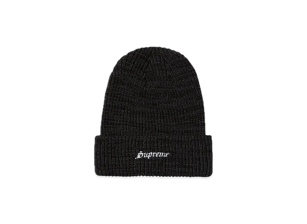 Supreme Twisted Loose Gauge Beanie "Charcoal"