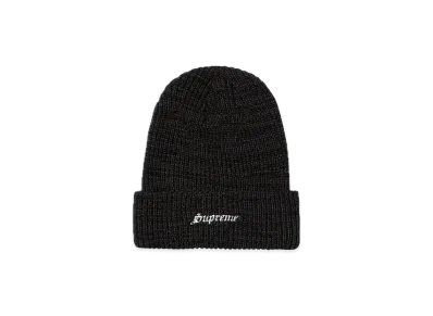 Supreme Twisted Loose Gauge Beanie "Charcoal"