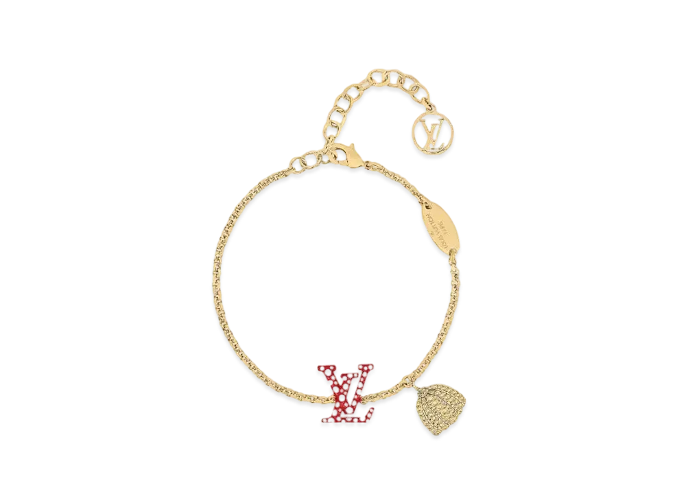 Louis Vuitton x Yayoi Kusama LV Iconic Infinity Dots Bracelet "Rouge/Blanc"