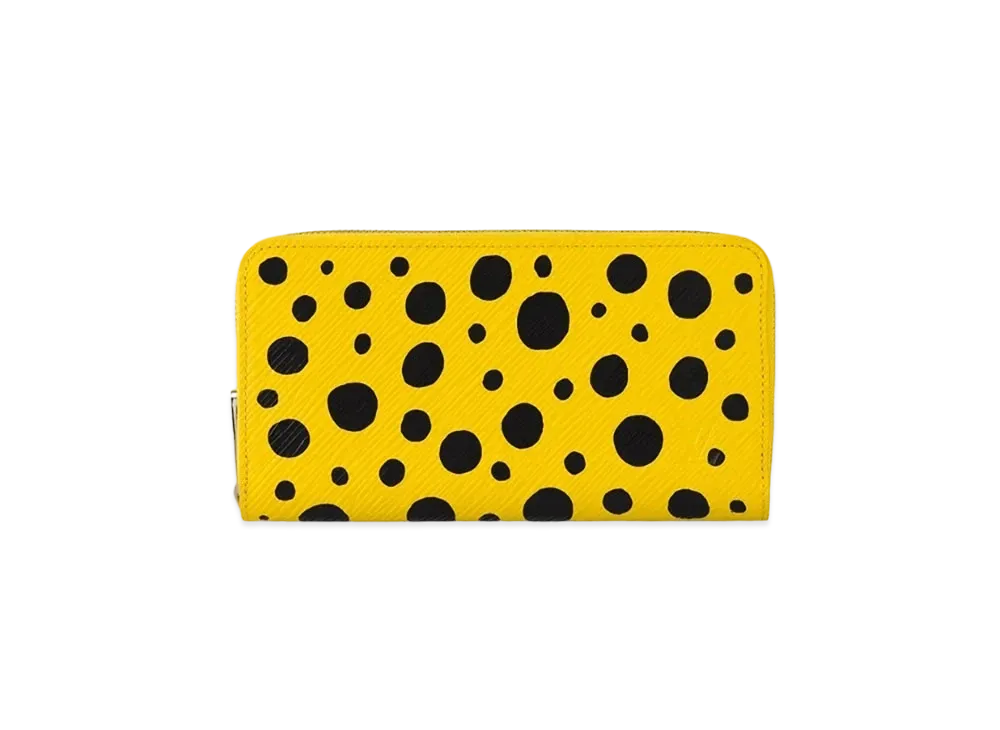 ルイヴィトン x 草間彌生 ジッピー・ウォレット エピ・レザー インフィニティ ドット "ジョーヌ/ノワール" M81960