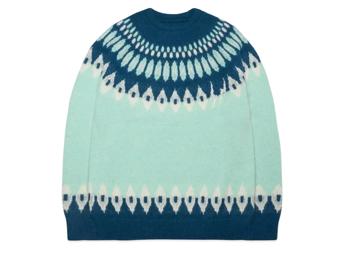 FRAGMENT x uniform experiment Nordic Crewneck Knit "Sax"