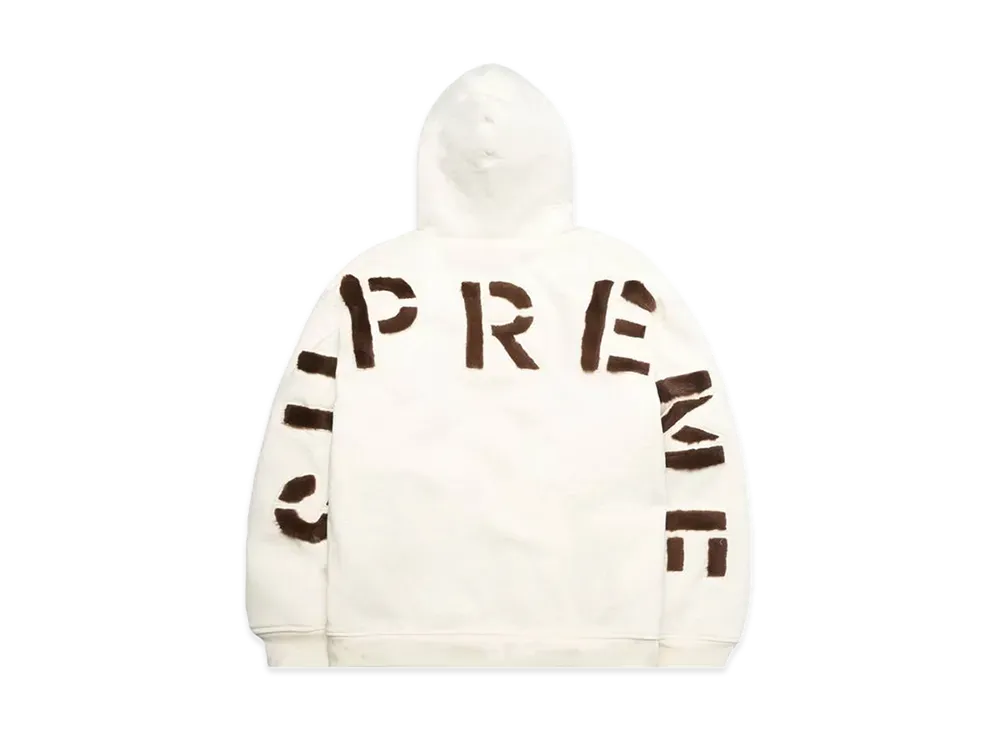 Supreme Faux Fur Lined Zip Up Hooded Sweatshirt 