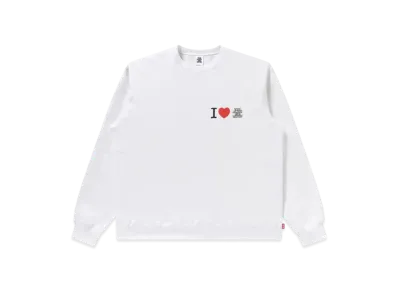 Black Eye Patch I Love BEP Crewsweat "White"