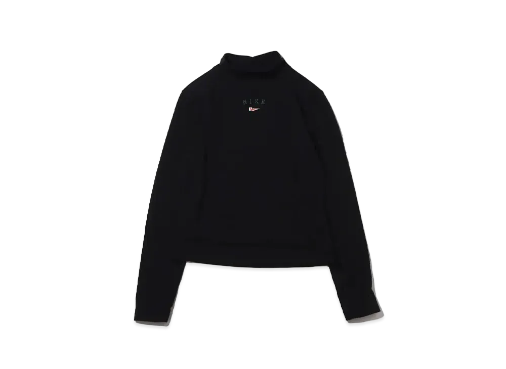 Nike Sportswear Women's Long Sleeve Mock Neck Top "Black"