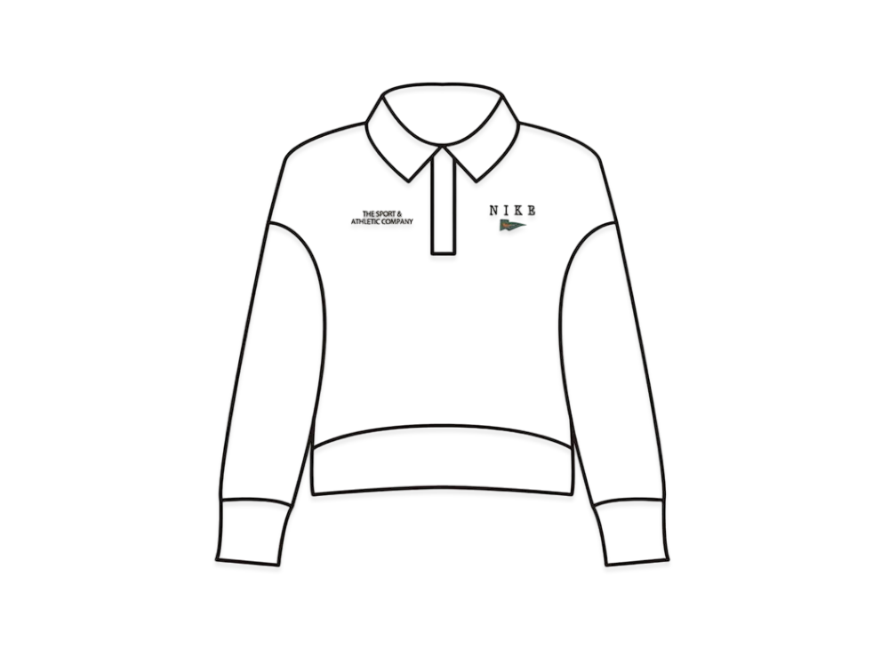 Nike Sportswear Women's Oversized Crop Fleece Polo Sweatshirt "Sail"