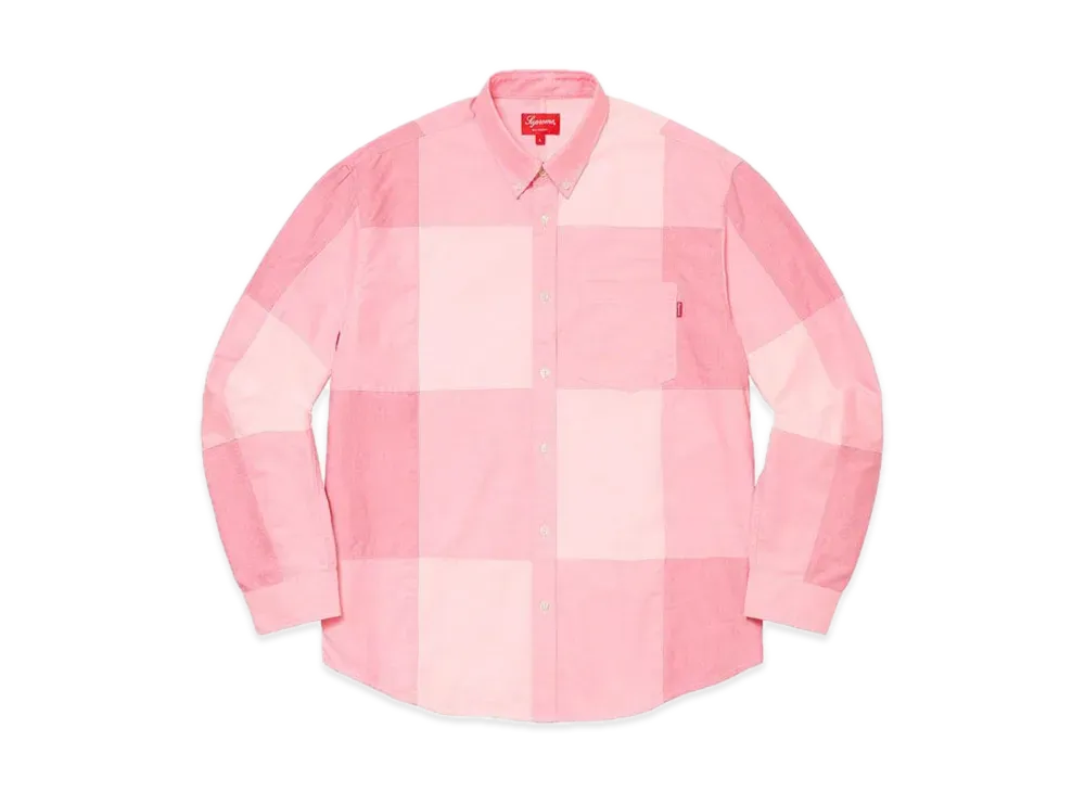 Supreme Patchwork Oxford Shirt "Red"