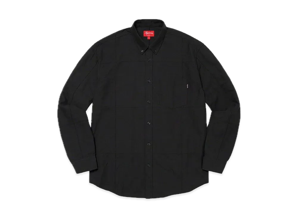Supreme Patchwork Oxford Shirt "Black"