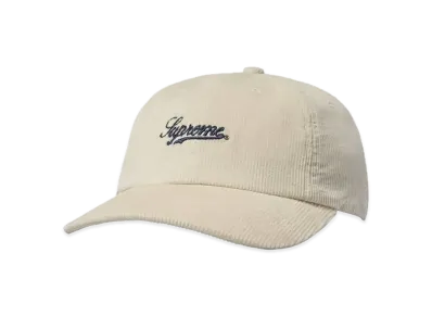 Supreme Script Corduroy 6-Panel "White"