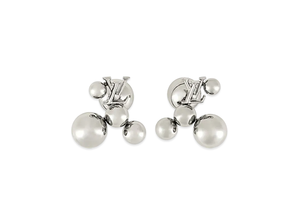 Louis Vuitton x Yayoi Kusama Metal Dots Earrings "Silver"