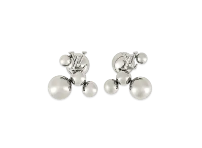 Louis Vuitton x Yayoi Kusama Metal Dots Earrings "Silver"