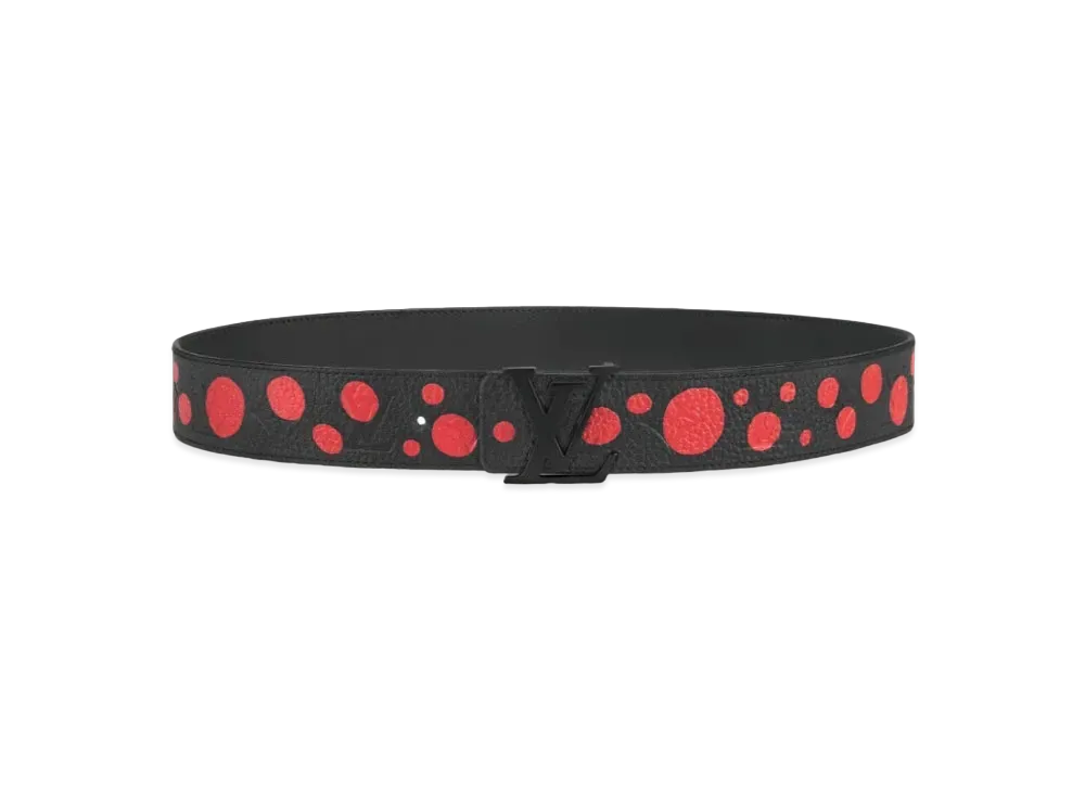 Louis Vuitton x Yayoi Kusama LV Initiales 40mm Reversible Belt Taurillon Leather Infinity Dots "Noir/Rouge"