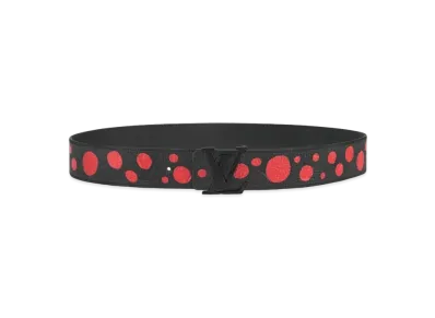 Louis Vuitton x Yayoi Kusama LV Initiales 40mm Reversible Belt Taurillon Leather Infinity Dots "Noir/Rouge"