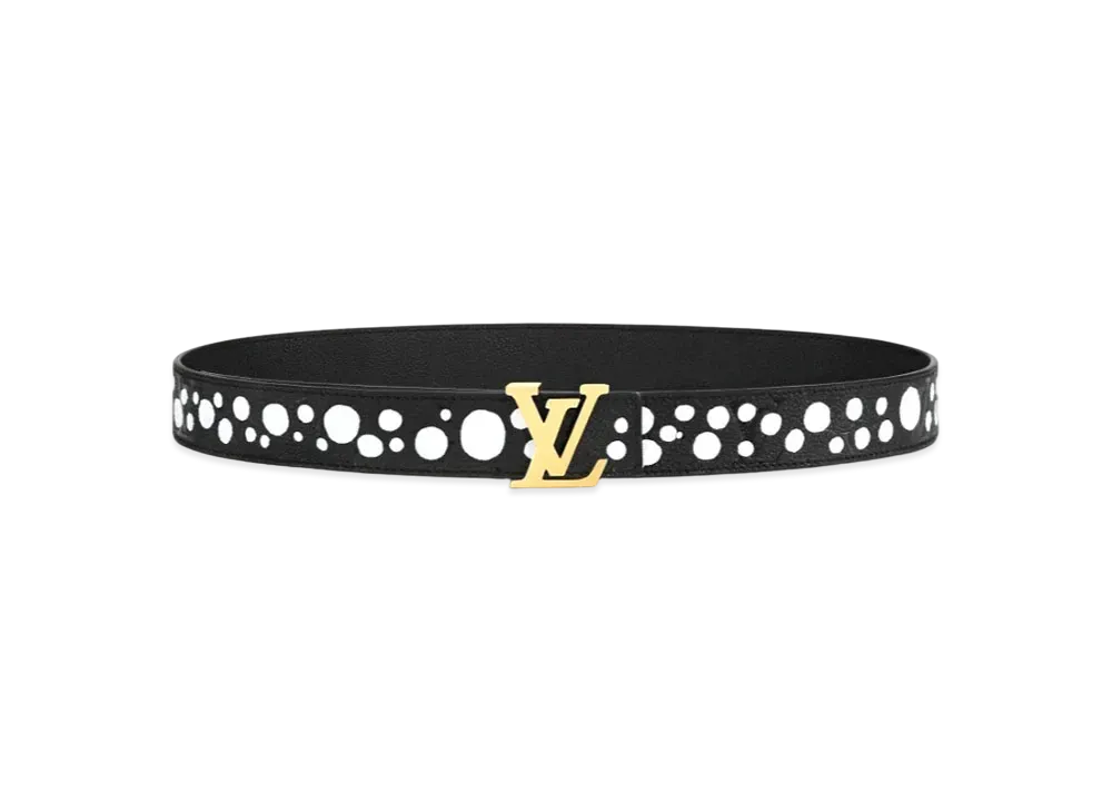 Louis Vuitton x Yayoi Kusama LV Initiales 30mm Reversible Infinity Dots Belt "Noir/Blanc"