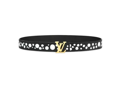 Louis Vuitton x Yayoi Kusama LV Initiales 30mm Reversible Infinity Dots Belt "Noir/Blanc"