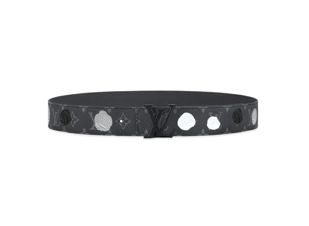 Louis Vuitton x Yayoi Kusama LV Initiales 40mm Reversible Belt Monogram Eclipse Painted Dots "Gris"