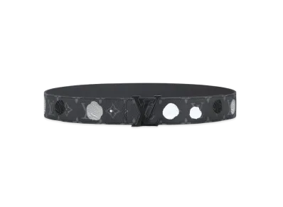 Louis Vuitton x Yayoi Kusama LV Initiales 40mm Reversible Belt Monogram Eclipse Painted Dots "Gris"