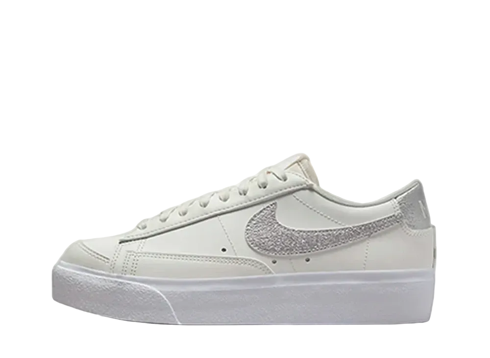 Nike Women's Blazer Low Platform "Summit White/Metallic Silver"
