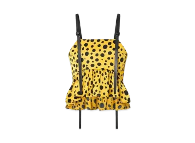 Louis Vuitton x Yayoi Kusama Infinity Dots Peplum Top "Jaune/Noir"