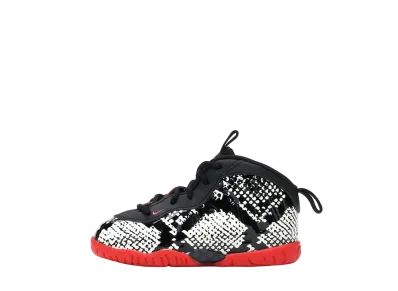 Nike TD Air Foamposite One Albino Snakeskin "Sail/Habanero Red/Black"